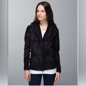 NWOT Lululemon To Class Jacket Sea Bed Black Deep Coal / Black size 4